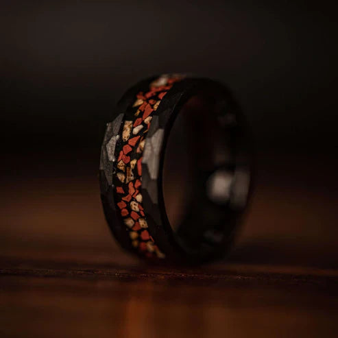 Prehistoric is the New Modern in 2025 Weddings with a Dinosaur Bone Wedding Band