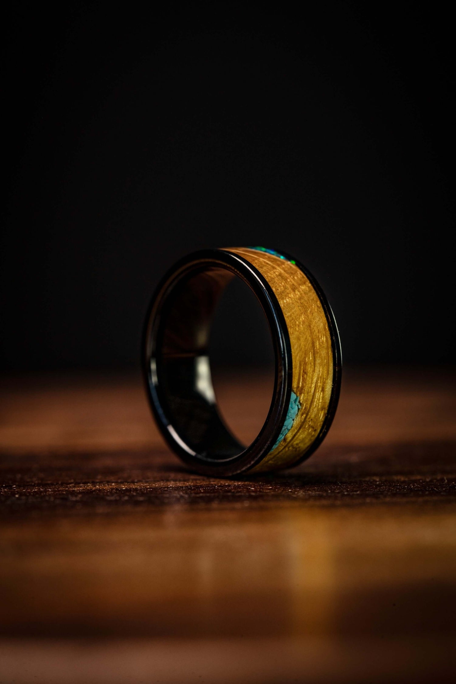 whiskey barrel wedding bands
